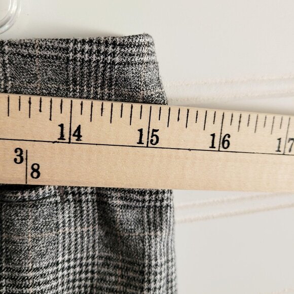 Loft Womens Pants Size 4 Marisa Trousers Black and Cream Glen Check Classic - Picture 4 of 11